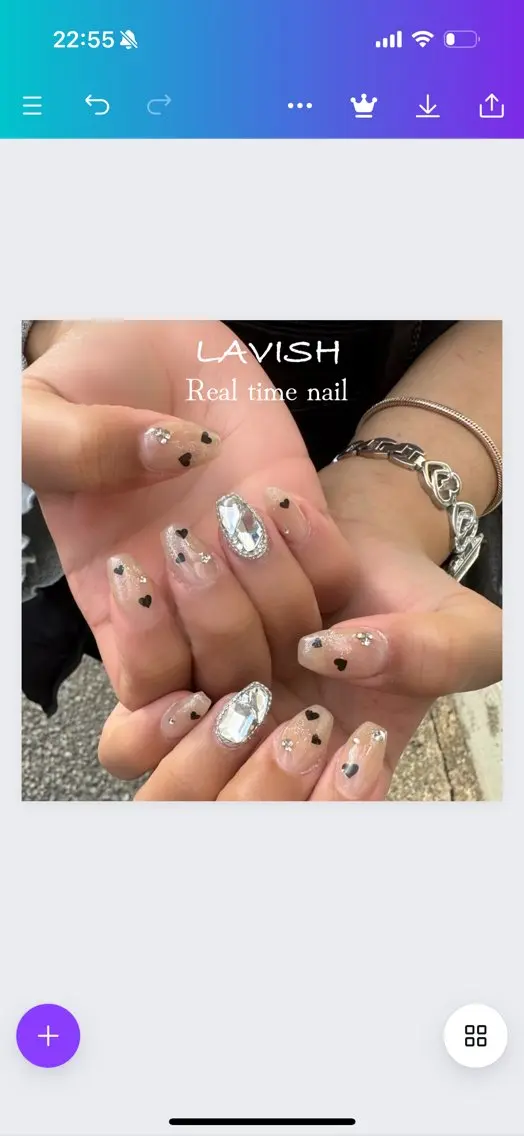 ネイル LAVISH 大和店 emi・:*+のネイルデザイン