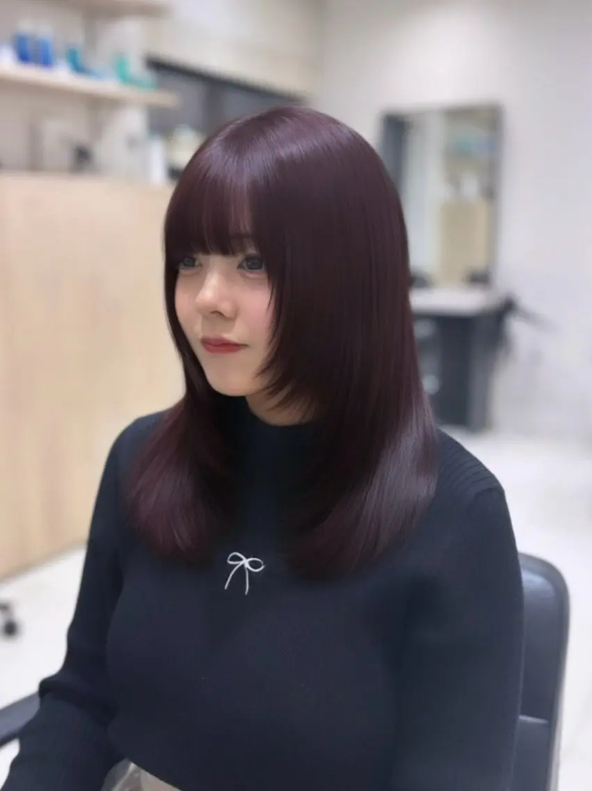 ミディアム カラー カット ヘアカラー Ririka/銀座/ Euphoria🎀のヘアスタイル