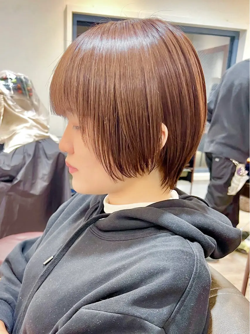 【5月限定☔️】似合わせカット+艶カラー+内部補修トリートメント🫧【髪質改善/艶カラー/レイヤー/透明感カラー】の写真