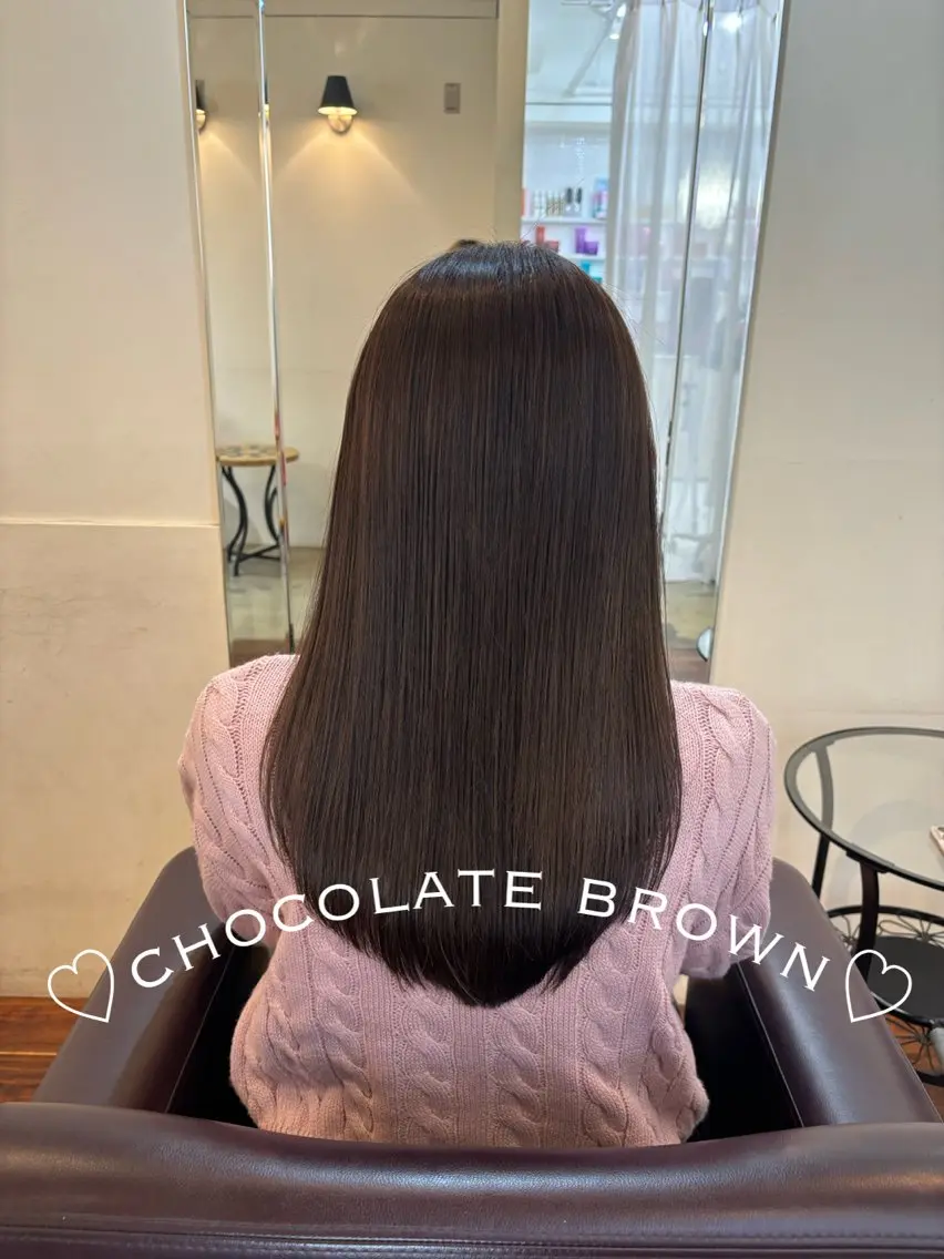 ロング カラー 黒髪 ケアカラー ダブルカラー カット ヘアカラー トリートメント 🍒桜井 優華🍒のヘアスタイル