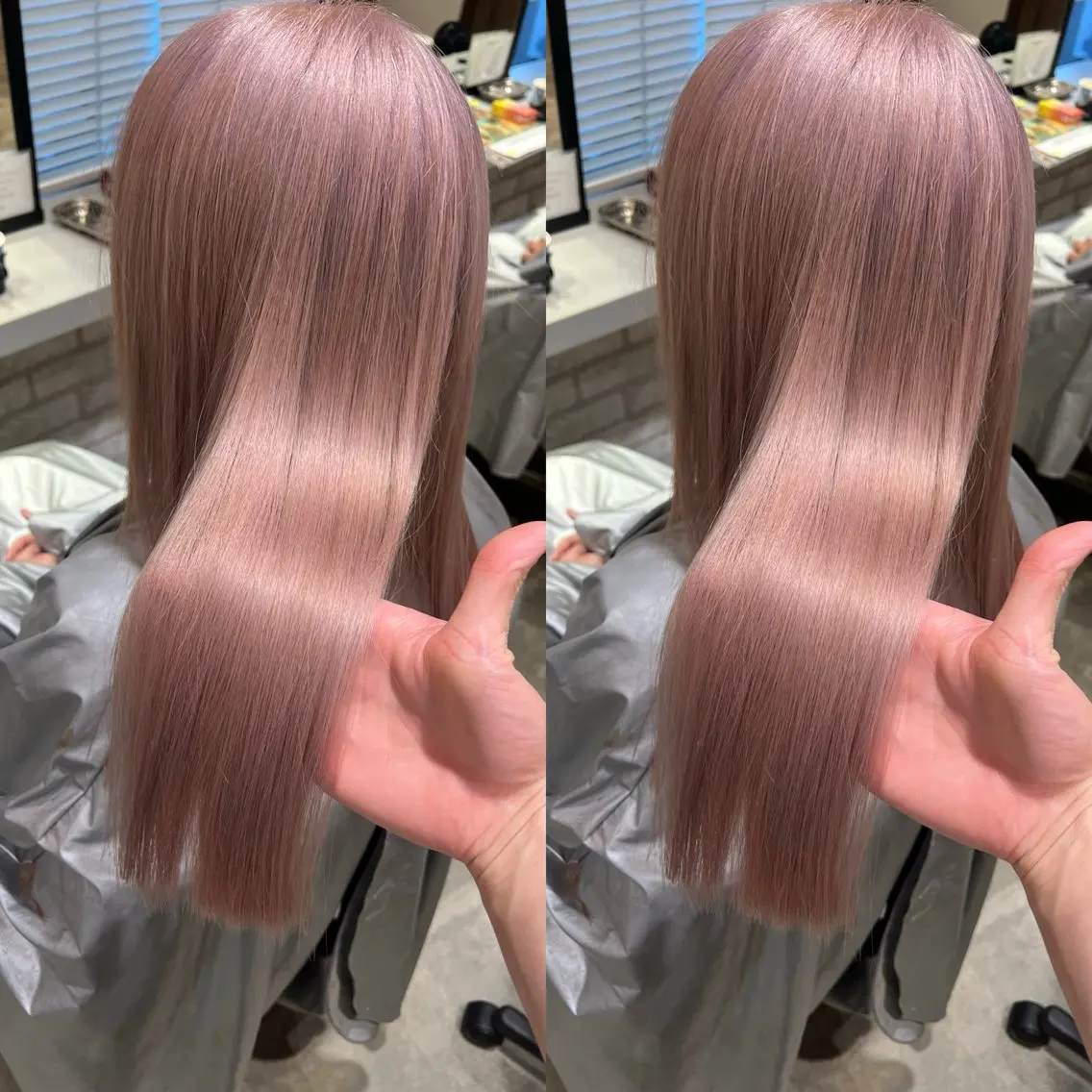 カラー ベージュカラー ピンクカラー ピンクベージュ トレンド似合わせ /店長キドヨシキのヘアスタイル