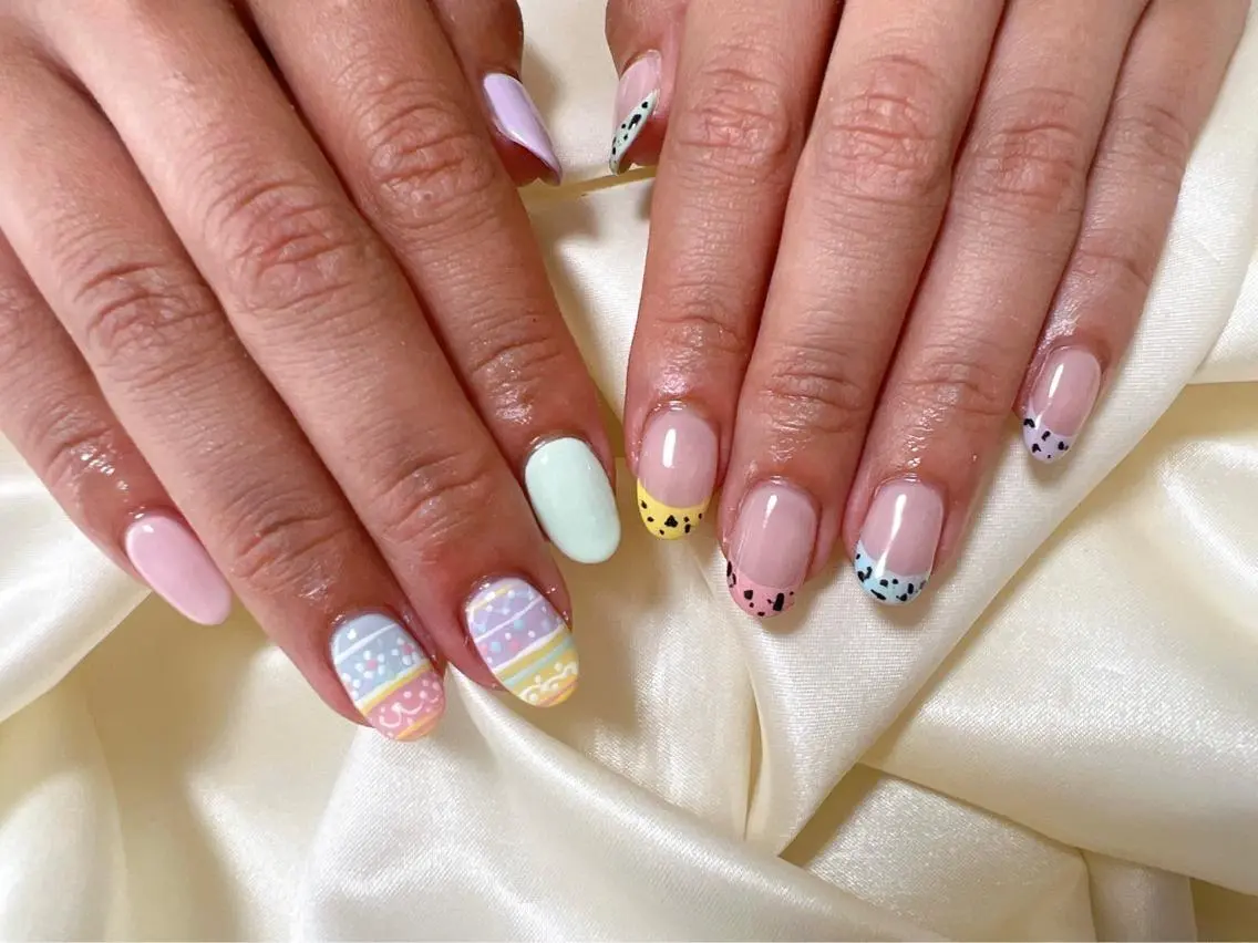 ネイル イースター ハンドネイル kiki nail &brow二子玉川のネイルデザイン
