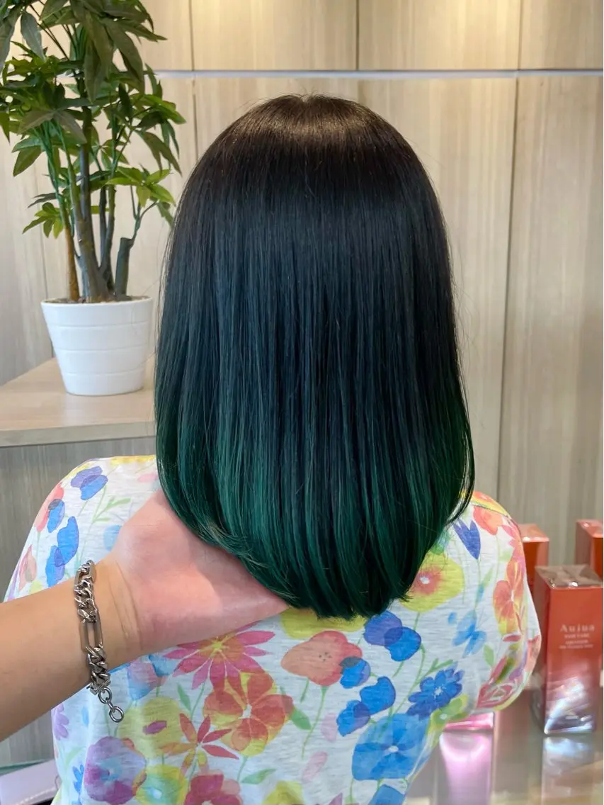 セミロング カラー カット ヘアカラー トリートメント 野田頭 心🌿/ボブ レイヤー/艶カラーのヘアスタイル