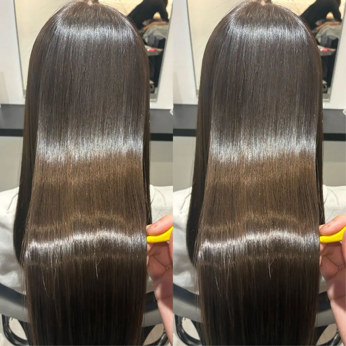 ロング 髪質改善 縮毛矯正 powderhair 福岡直弥のヘアスタイル