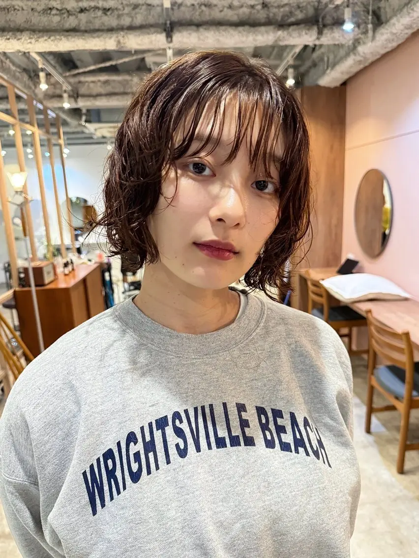 ショート パーマ カット パーマ トリートメント パーマ/パーマ落とし /松葉康太のヘアスタイル