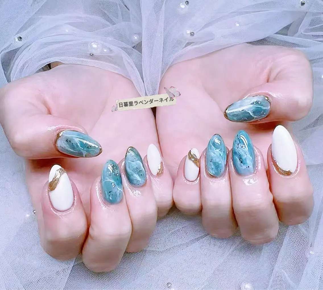 ネイル ラベンダー💖日暮里 ルル💖ネイルのネイルデザイン