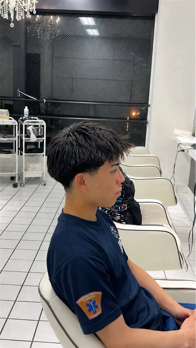 メンズ フェードカット 川津 由優暉のヘアスタイル
