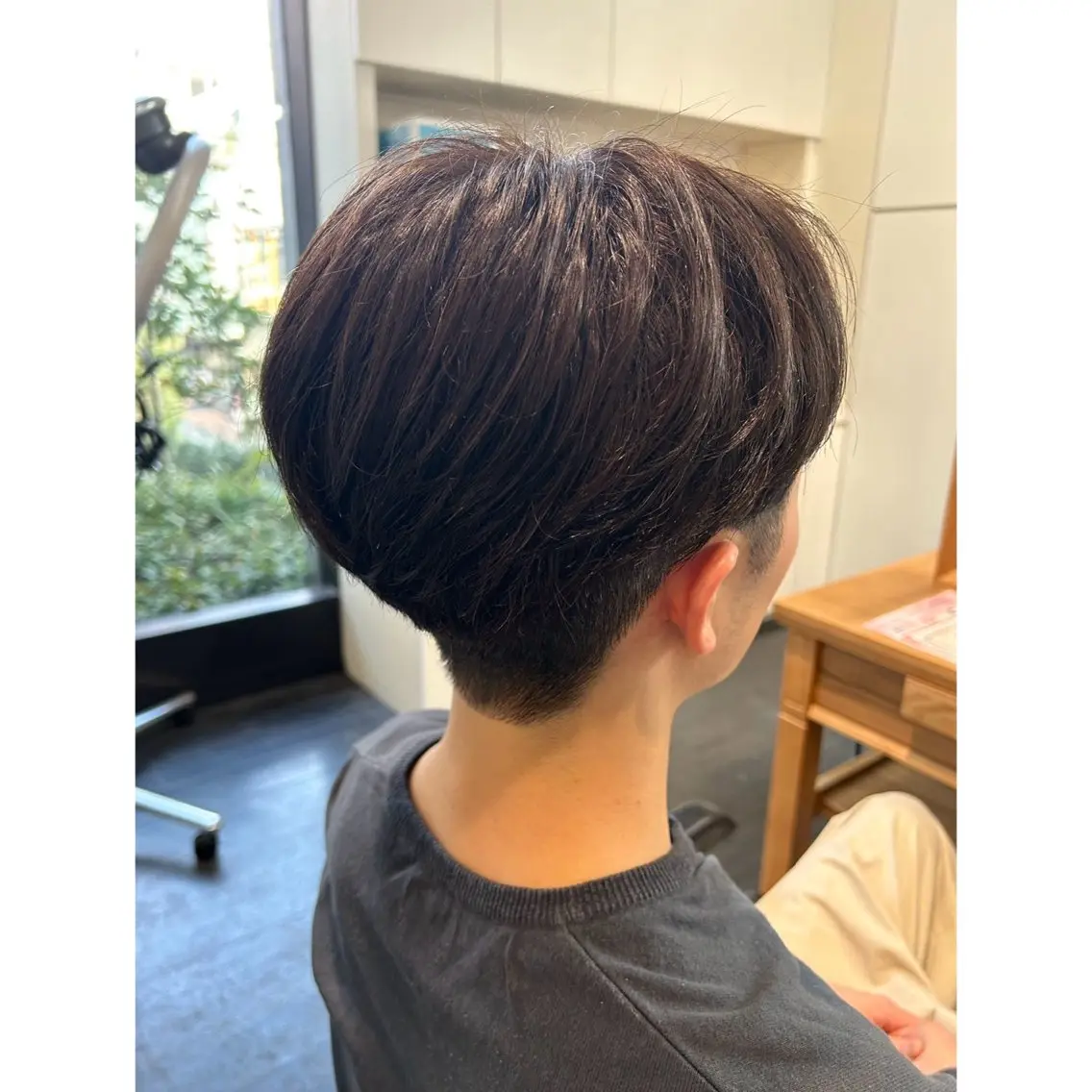 ショート メンズ センターパート カット ◎かしま◎暖色ｶﾗｰ /ﾒﾝｽﾞﾊﾟｰﾏのヘアスタイル