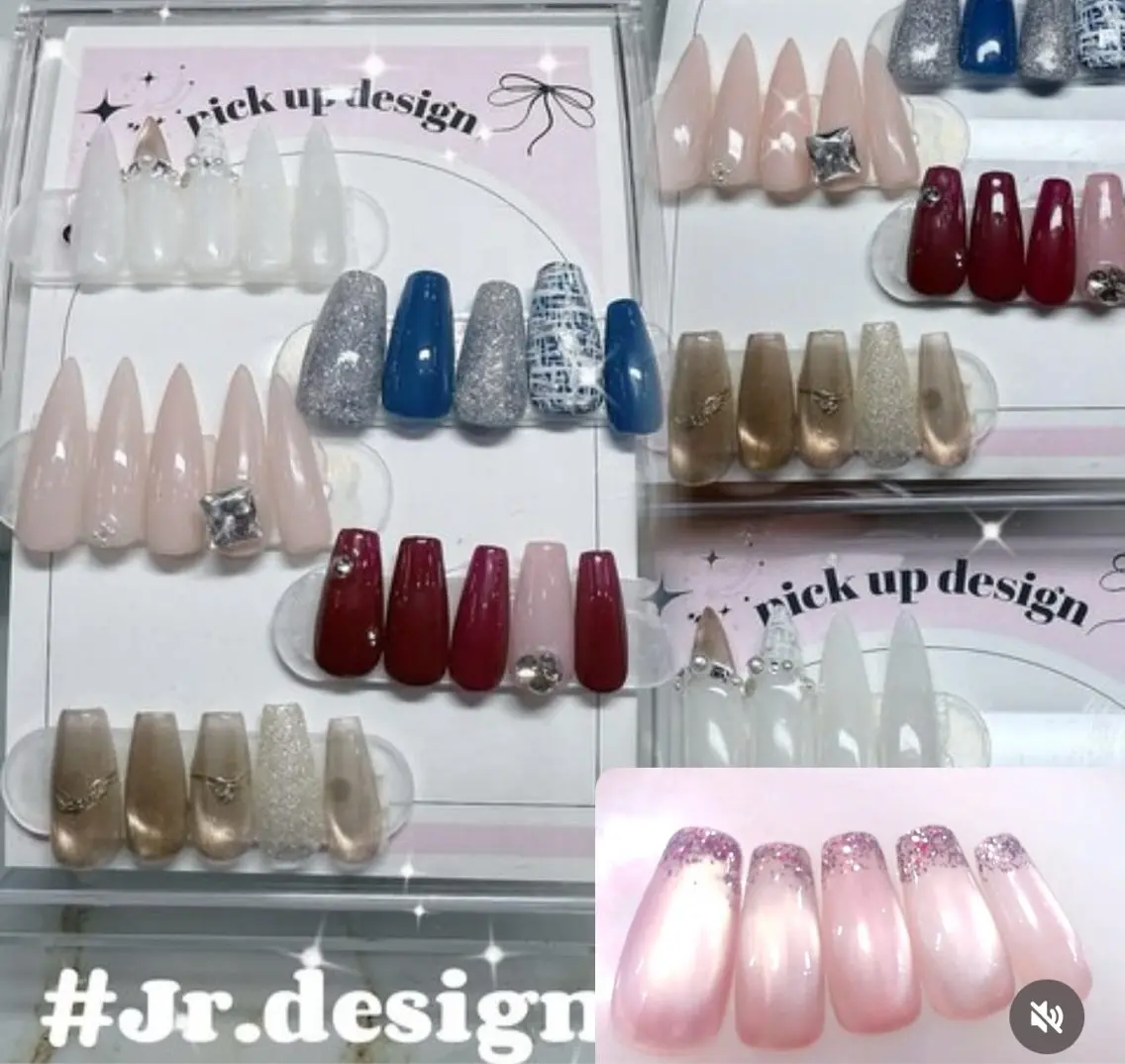 セミロング nail salon Glossy.みくのネイルデザイン