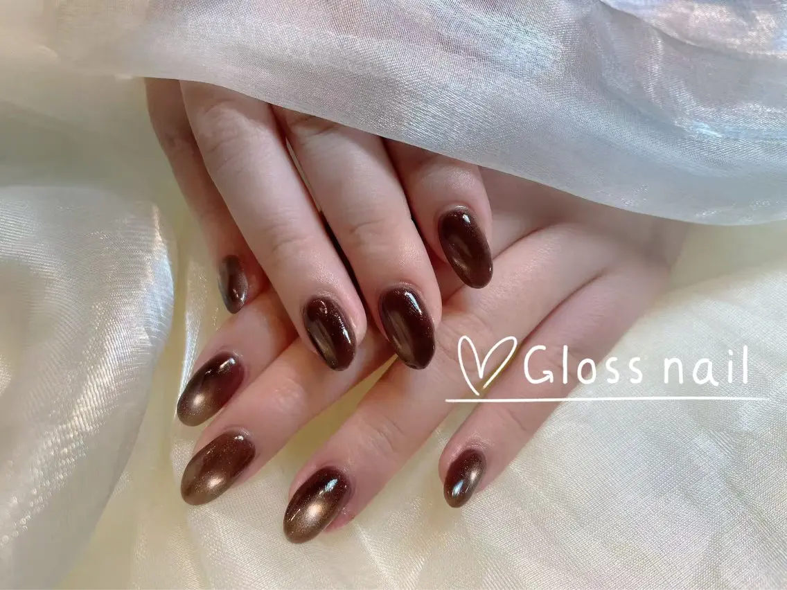 ショート カラー miho🍎 Gloss nailのネイルデザイン