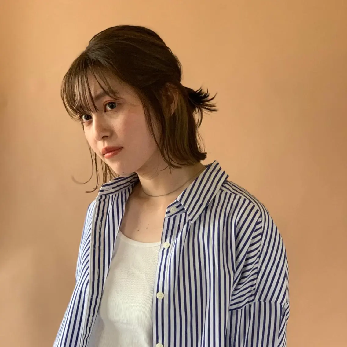 ミディアム 【完全個室】髪質改善 暖色カラー/山崎唯奈のヘアスタイル