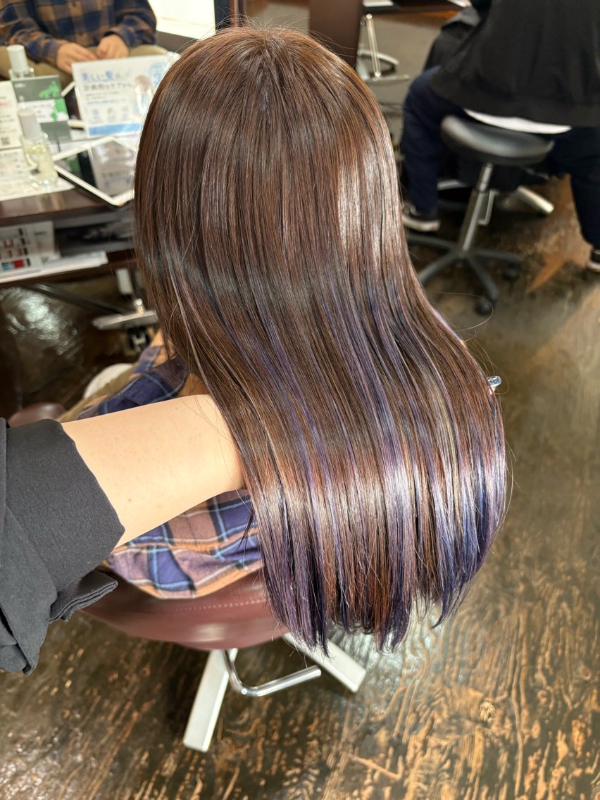 ロング パープルカラー 🫧 YUNA 🫧のヘアスタイル