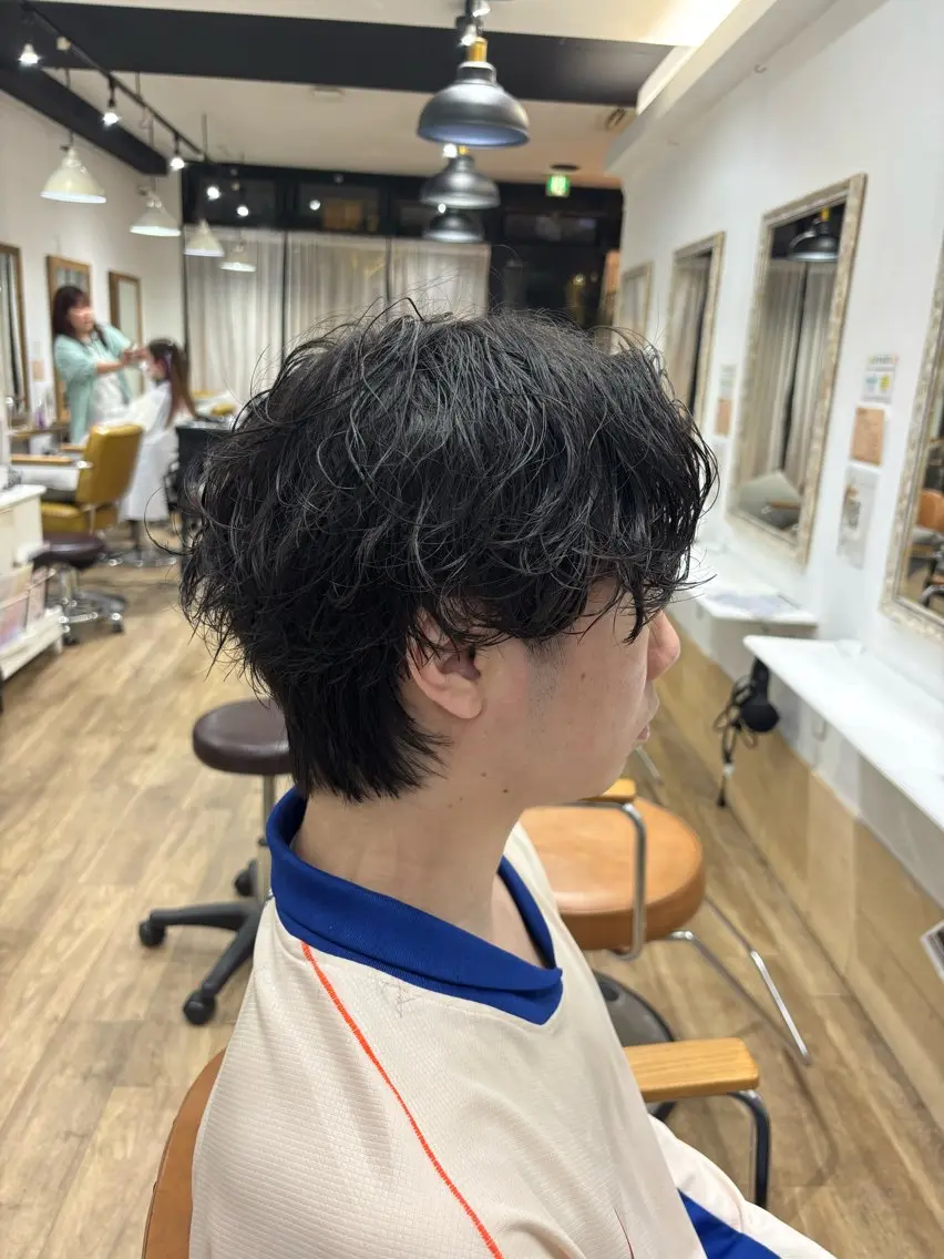 パーマ メンズ カット パーマ 坂下 光輝のヘアスタイル