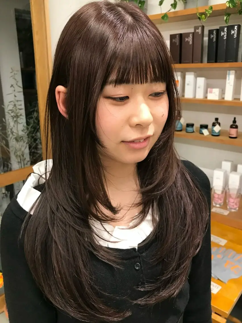 ミディアム カラー カット ヘアカラー 【HI / YA】 ｓｕｚｕのヘアスタイル