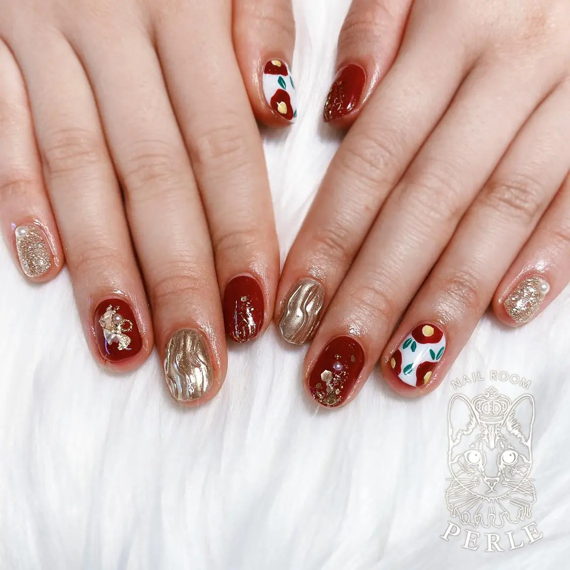 ネイル ハンドネイル nail room Perleのネイルデザイン
