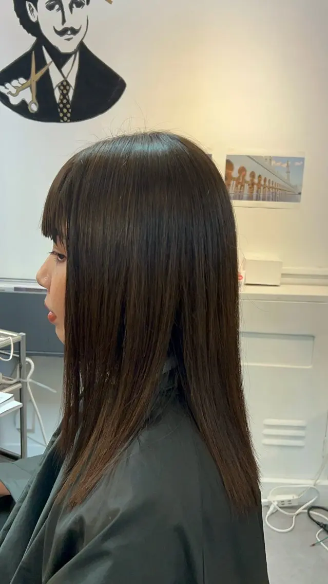 セミロング carre hair 店長 中園 武士のヘアスタイル