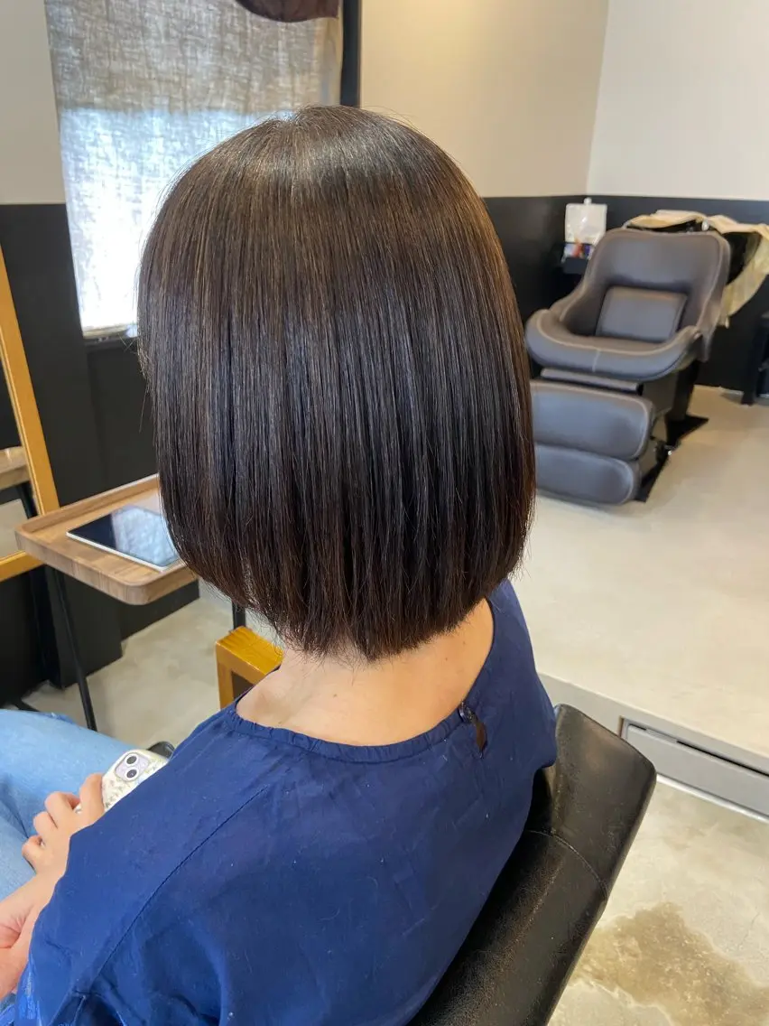 ショート ショートボブ ボブ ショートヘア 縮毛矯正 💫縮毛矯正/ カット💫徳永あい子のヘアスタイル