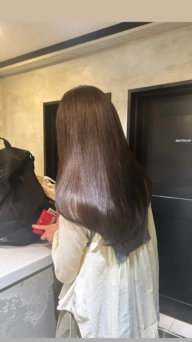 ロング カラー カット ヘアカラー タナカ カナ🫧のヘアスタイル