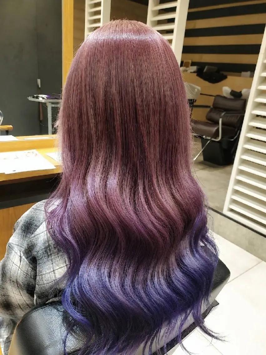 ロング カラー グラデーションカラー ヘアカラー トリートメント ブリーチカラー/ 美髪矯正/佐伯 駿のヘアスタイル