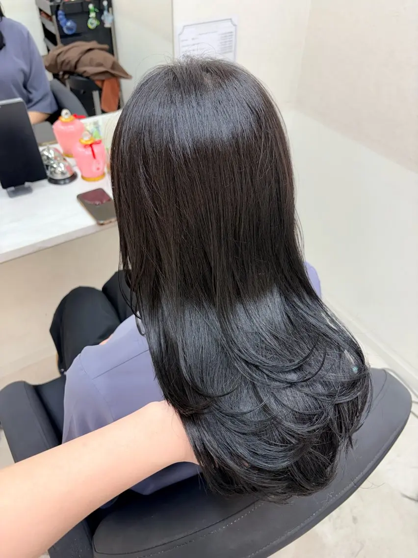 セミロング カラー カット ヘアカラー トリートメント 🍒透明感カラー/ セット/SAKURAのヘアスタイル