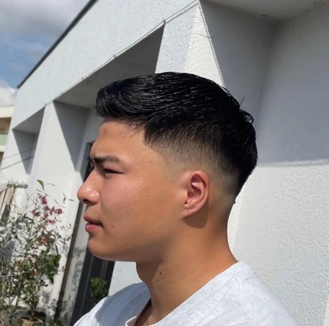 ショート 新宿スキンフェード 佐藤京介のヘアスタイル