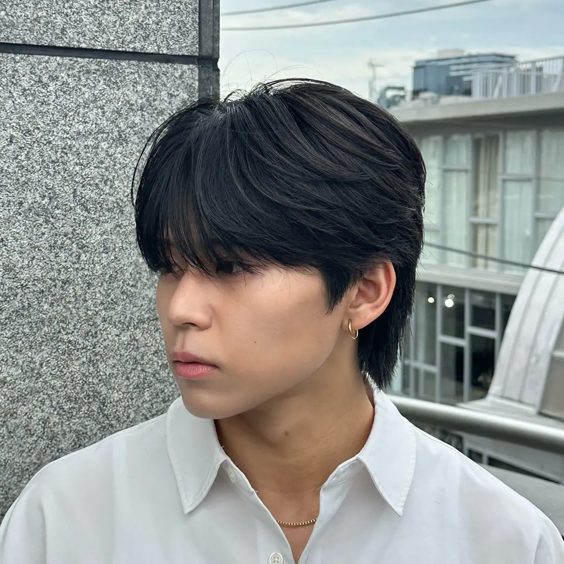 パーマ メンズ カット パーマ トリートメント 原宿/毛流れ韓国 メンズ骨格補正/遼祐のヘアスタイル