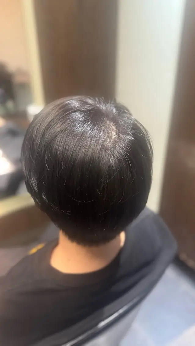 カラー メンズ 黒髪 ブルーカラー ブルーブラック ︎ ︎︎︎︎︎ あいりのヘアスタイル