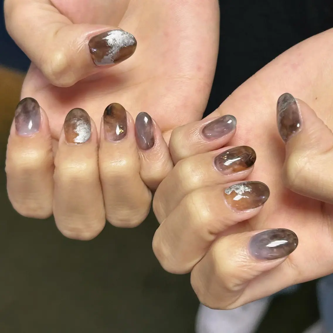 【Hand】ジェルオフあり ニュアンスコレクションの写真