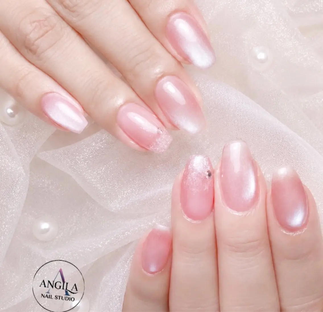 ネイル ANGILA ネイル¨̮S*Y*Kのネイルデザイン