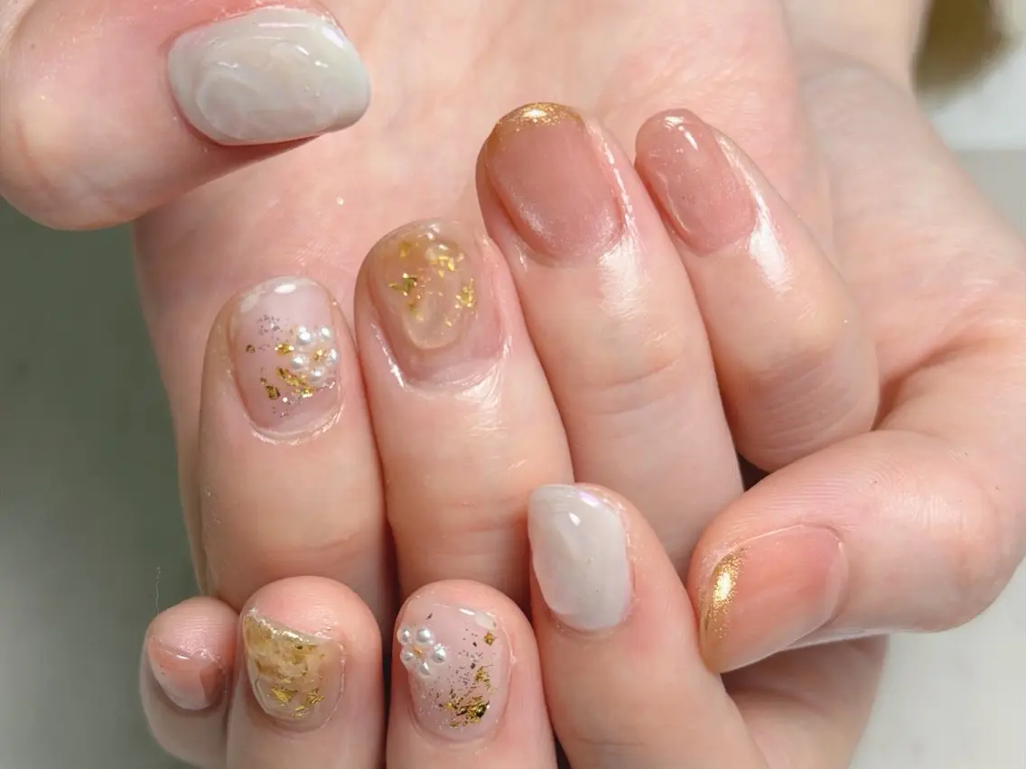 ネイル アートネイル ニュアンスネイル Msis  南口店 yukaのネイルデザイン