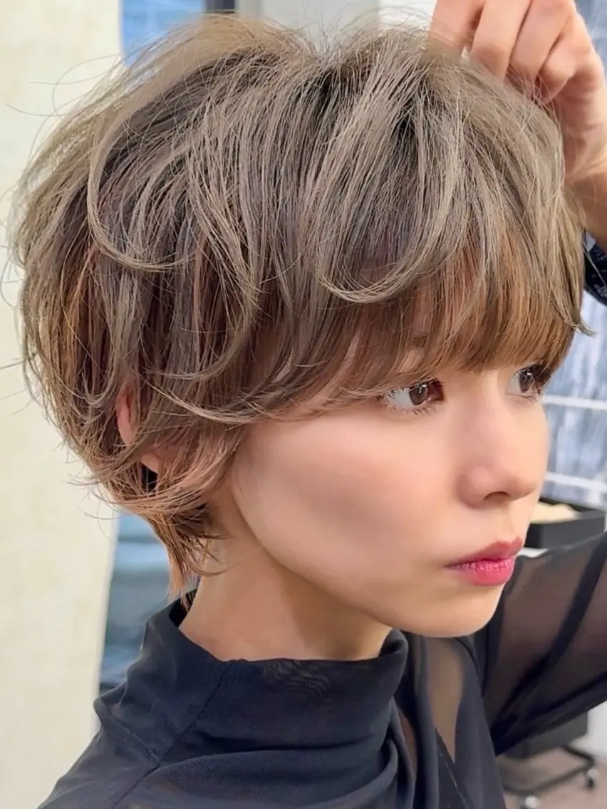 ショート カット 🎀韓国ボブ/ハイト ーン/まりん🎀のヘアスタイル