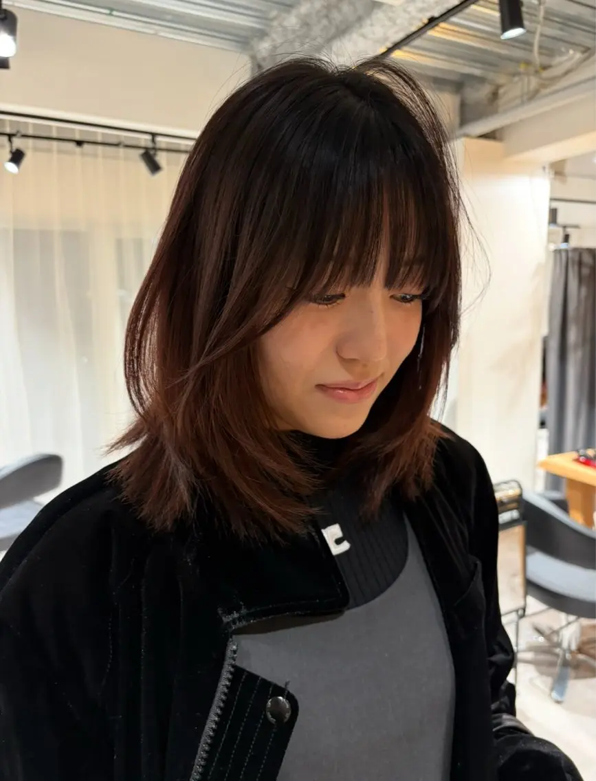 ミディアム カット iroha/ n.w.h🎀のヘアスタイル