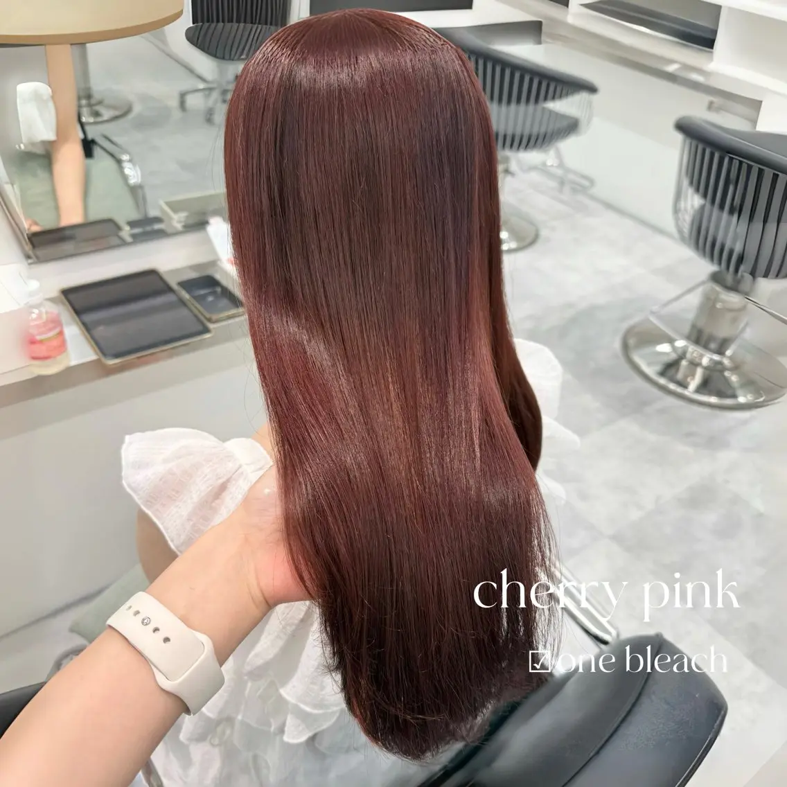 セミロング カラー ヘアカラー ParveMix￤ 大賀さつき🍨🤍のヘアスタイル