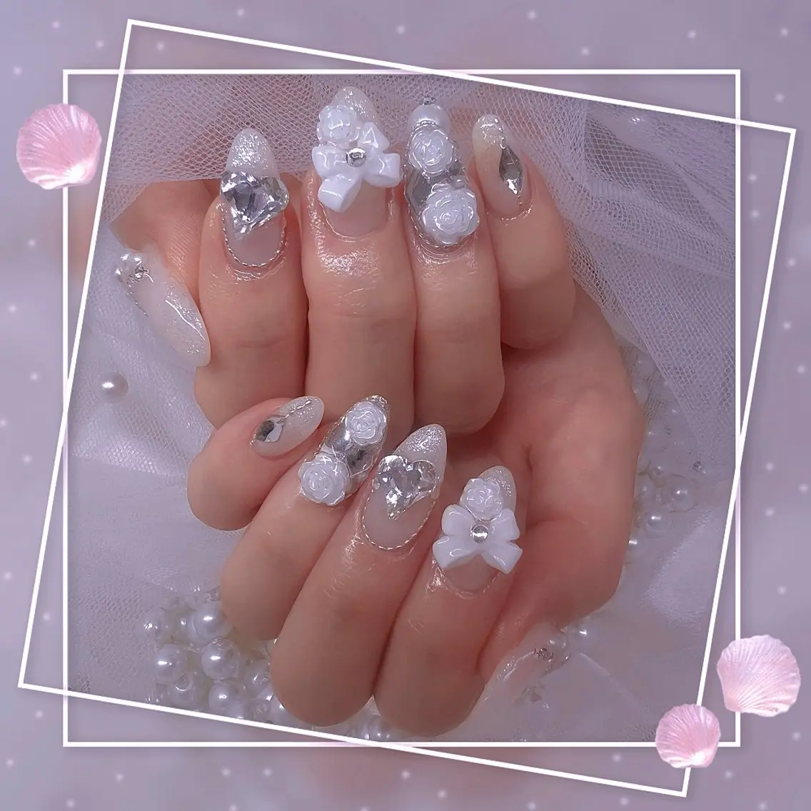 ネイル チークネイル ガーリー グラデーション マグネットネイル ピンク ハンドネイル Chill Nailsalonのネイルデザイン