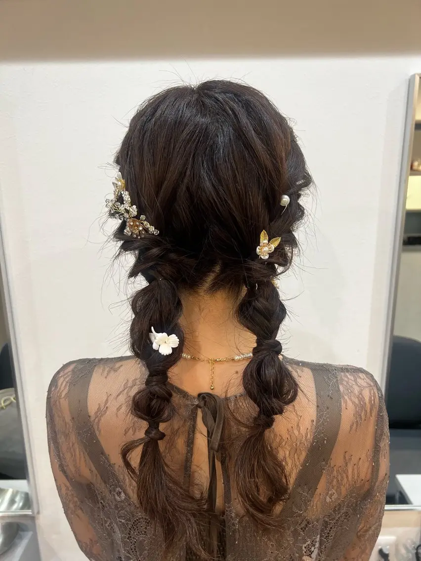 ヘアアレンジ ヘアセット ヘアメイクネイリスト hidemi中目黒のヘアスタイル