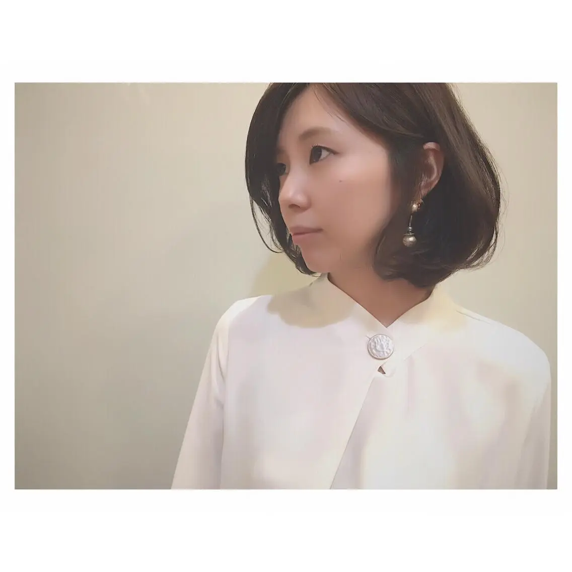 ミディアム ボブ レイヤーカット 山中 直輝のヘアスタイル