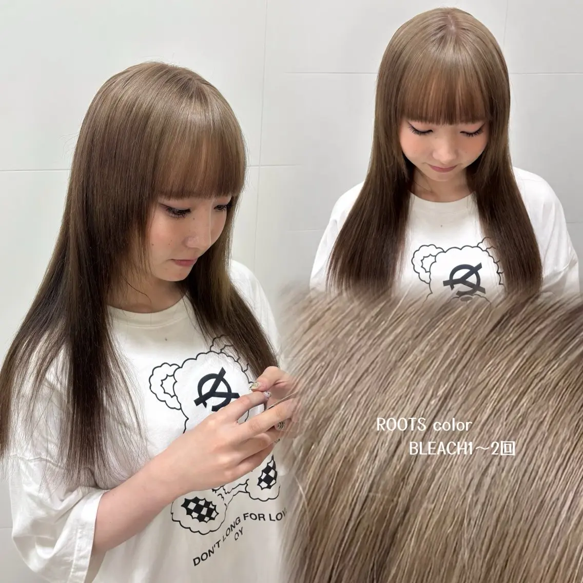 ロング カラー カット ヘアカラー 🫧🎀SARA/ 艶カラー/金山💓のヘアスタイル