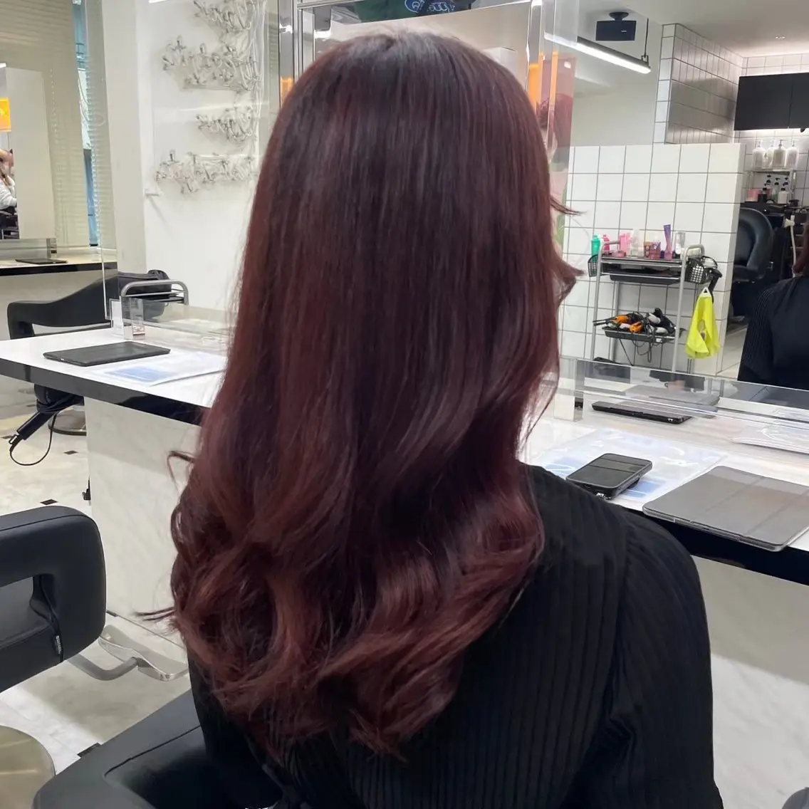 ロング カラー ピンクカラー レッドカラー ブリーチなし特化 美容師💖SAE💖のヘアスタイル