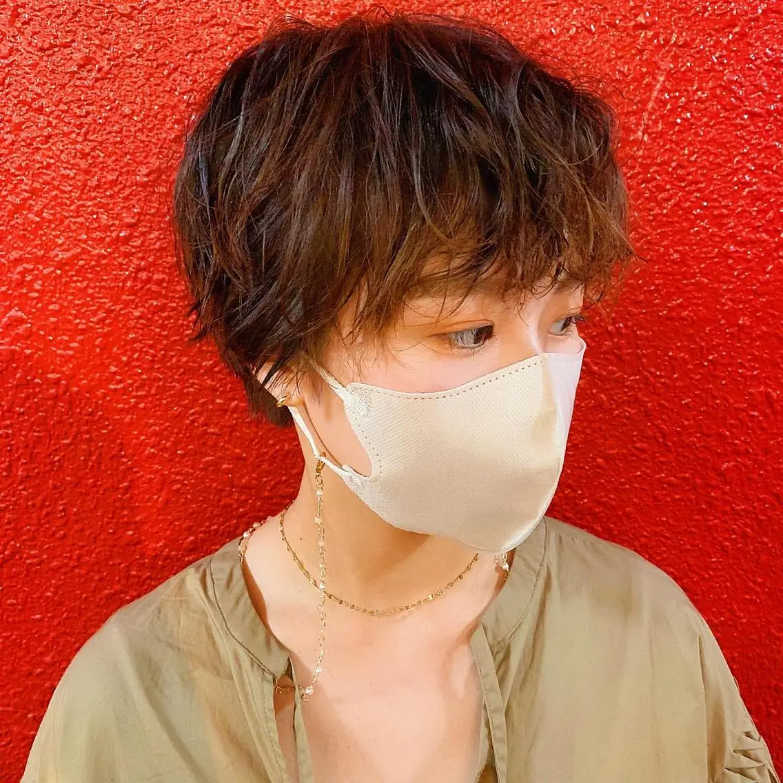 ショート パーマ 中川 竜誠のヘアスタイル