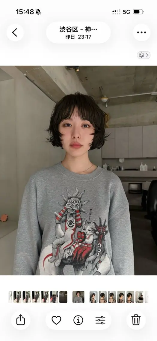 ショート パーマ カット パーマ FILMS 綾菜のヘアスタイル