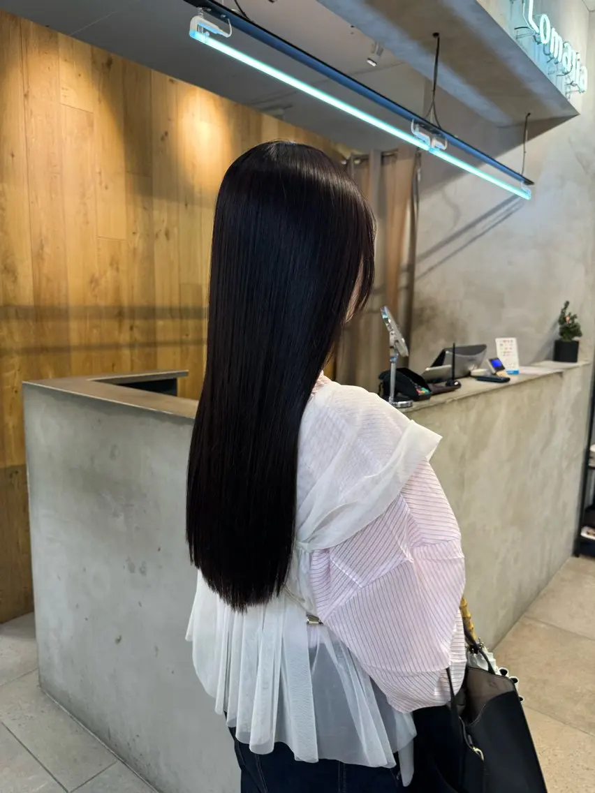 ロング カラー ヘアカラー 縮毛矯正 トリートメント Lomalia 🤍🫧/makoのヘアスタイル