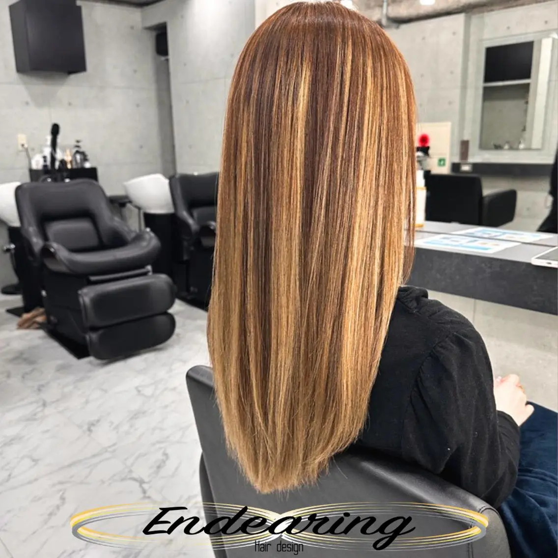 カラー ダブルカラー ハイライトカラー カット ヘアカラー トリートメント Endearing 銀座/レイヤーカットのヘアスタイル