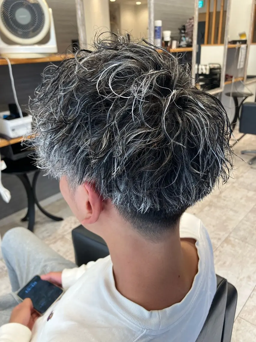 パーマ メンズ カット パーマ メンズ特化/パーマ/ フェードWATARUのヘアスタイル