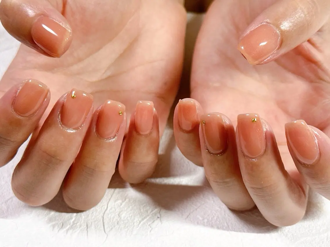 ネイル オーロラネイル クリアネイル フットネイル フレンチネイル ジェルネイル ハンドネイル kiki nail &brow二子玉川のネイルデザイン