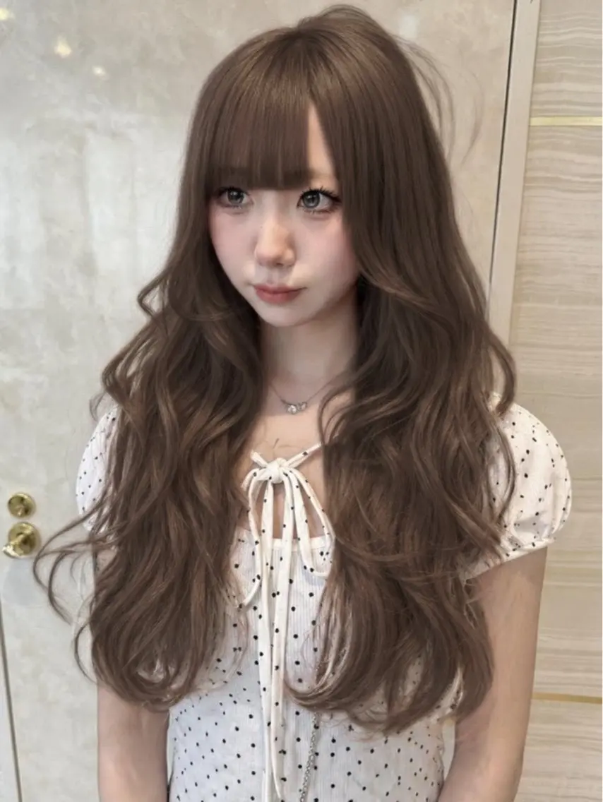 ロング カラー ヘアカラー トリートメント 🤍りな透明感カラー 特化大宮🤍のヘアスタイル