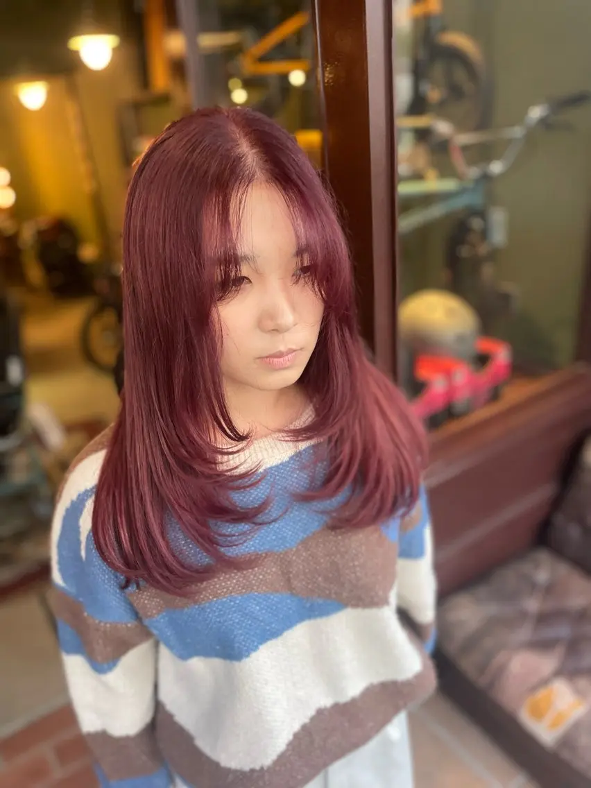 ロング カラー カット ヘアカラー トリートメント ヘアセット PATH-hair. storeのヘアスタイル