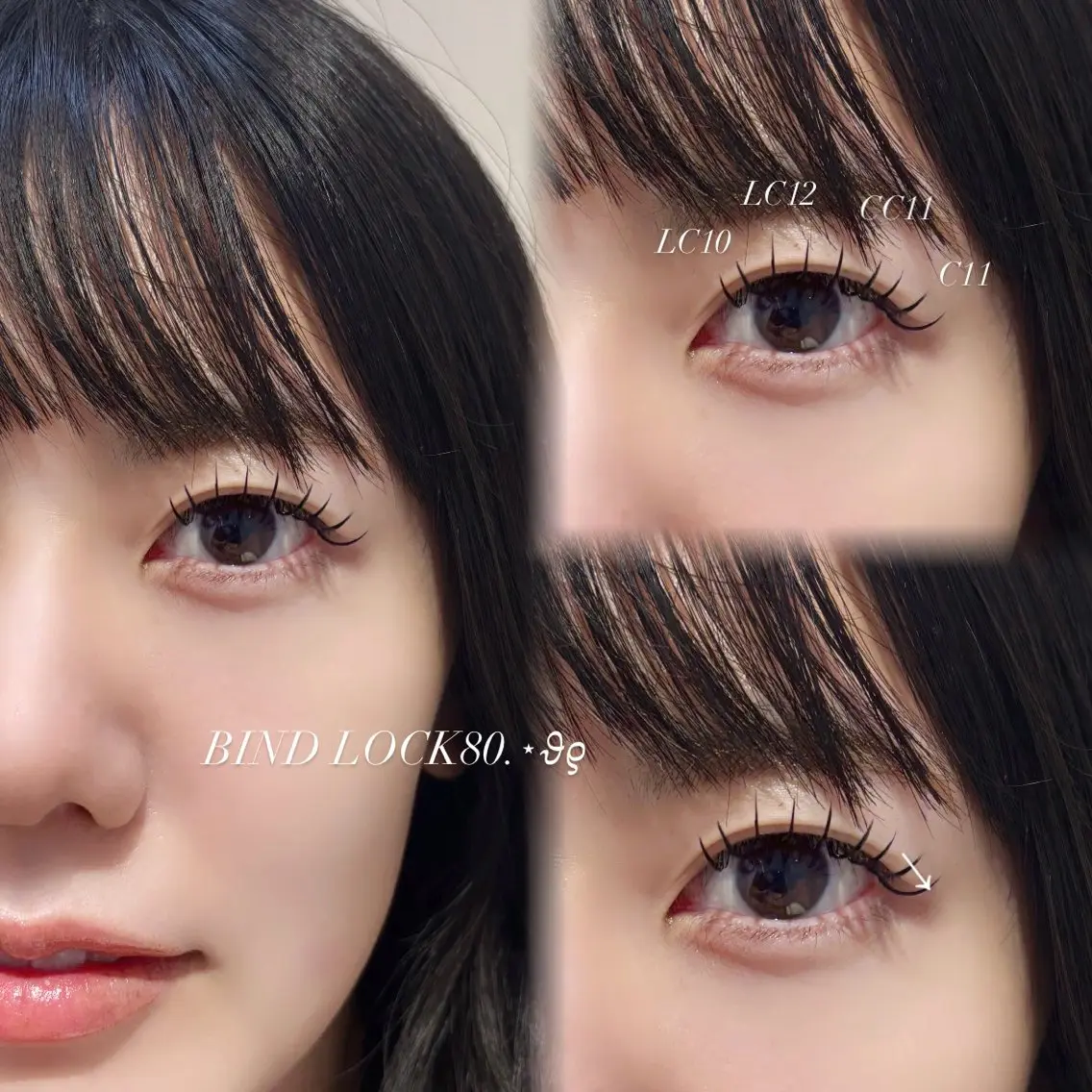 マツエク・マツパ Lカール CreBiA🎀 ayaのマツエク・マツパデザイン