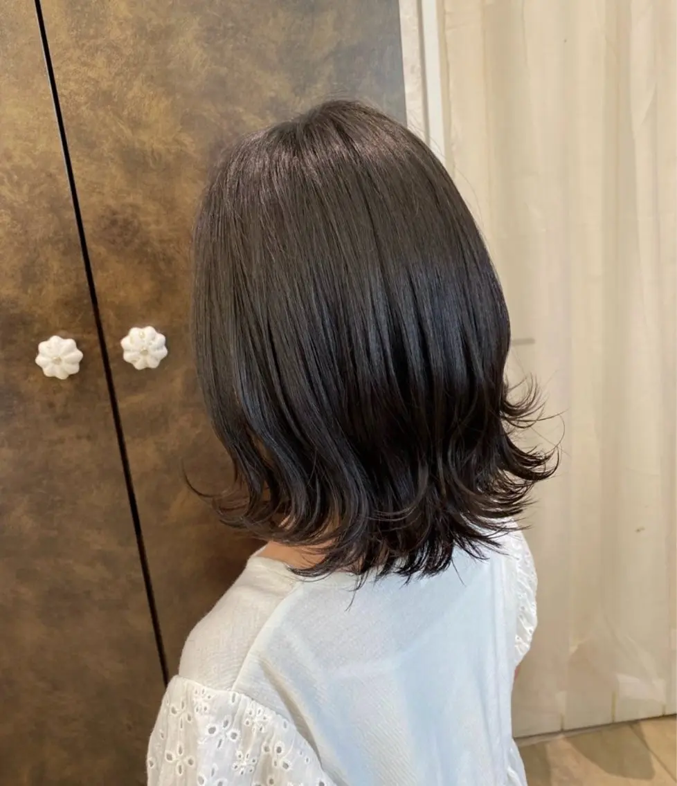 ミディアム カット トリートメント ママ美容師 Tsuchiyaのヘアスタイル
