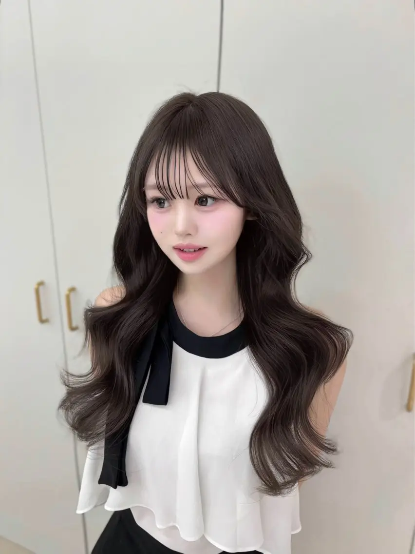 ロング 《期間限定無料》 ミディアムカット✂️のヘアスタイル