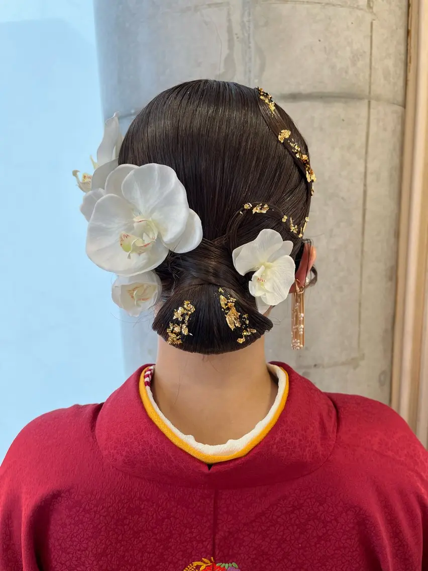 ヘアアレンジ 卒業式のヘアスタイル 着付け サソウ ユリエ🥥のヘアスタイル
